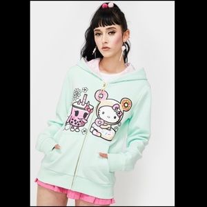 TokiDoki x Sanrio Hello Kitty Dolls Kill Pastel Kawaii Boba Jacket